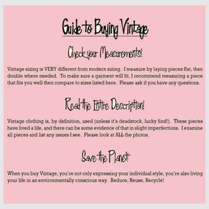 Guide To Buying Vintage